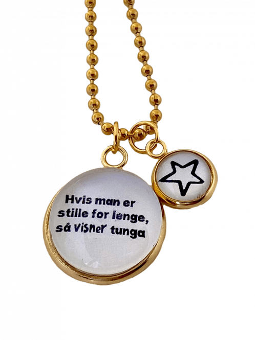 Hovedbilde Stille for lenge - kjede_gullfarget