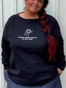 Bilde av Left hand- baggy genser_sort