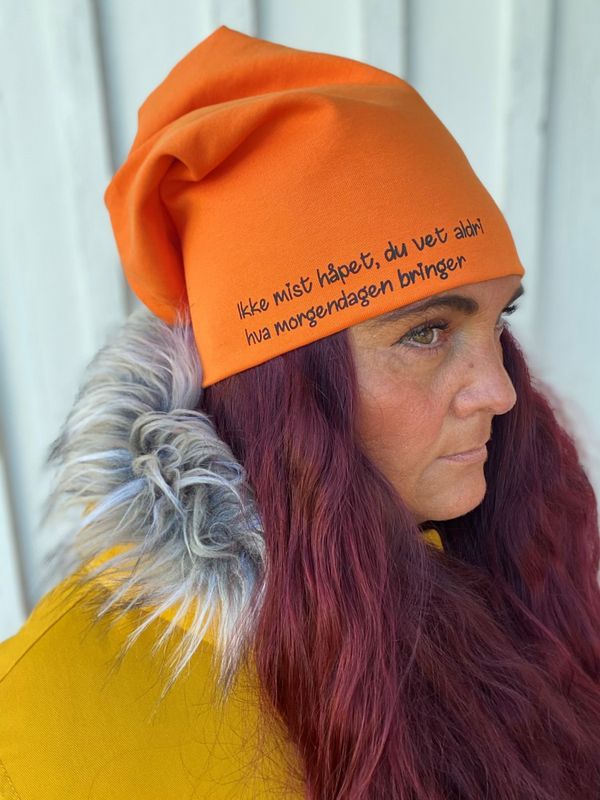 Ikke mist håpet -lue VALGFRI FARGE