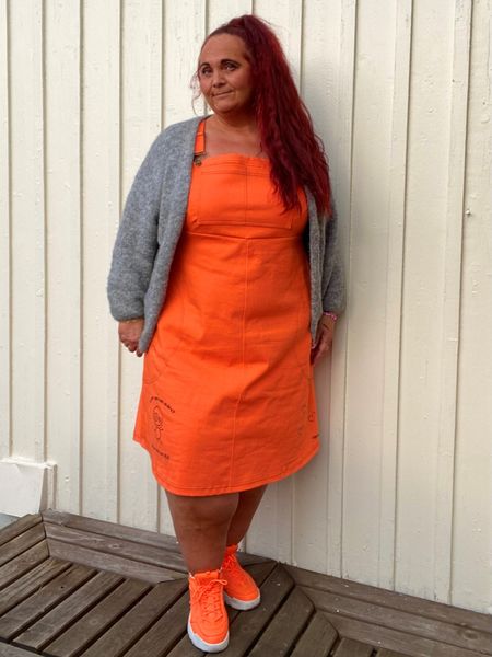 Best som meg❤️ oransje snekkerkjole